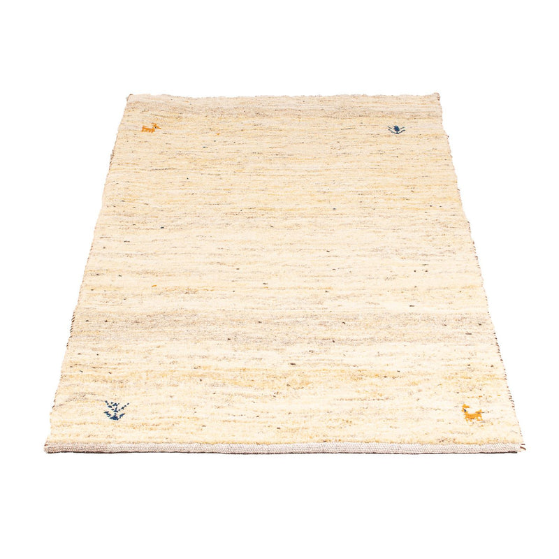 Gabbeh Tæppe - Loribaft Persisk - 131 x 72 cm - beige