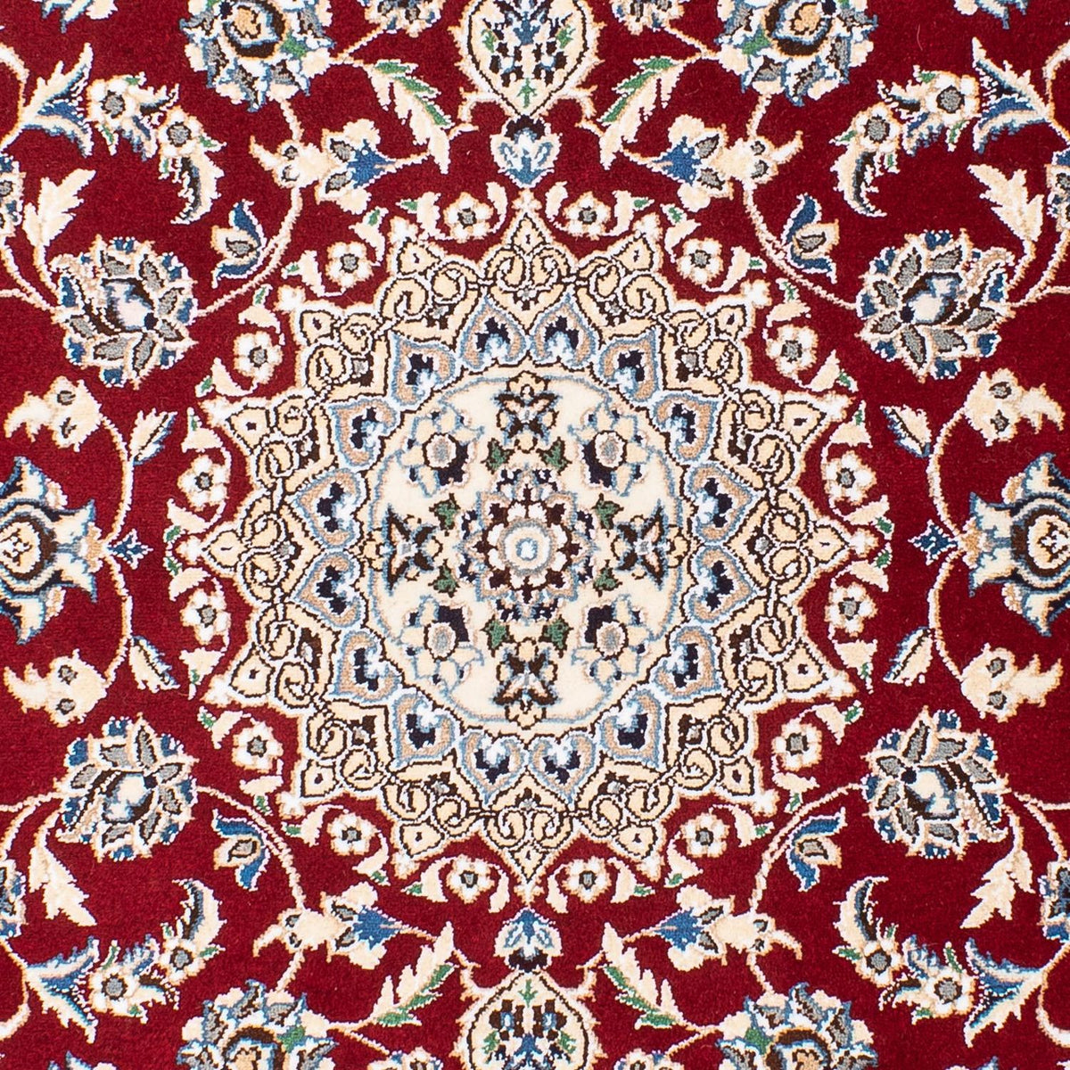Persisk tæppe - Nain - Royal - 152 x 100 cm - mørkerød