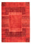 Gabbeh Tæppe - Loribaft Persisk - 248 x 180 cm - mørkerød