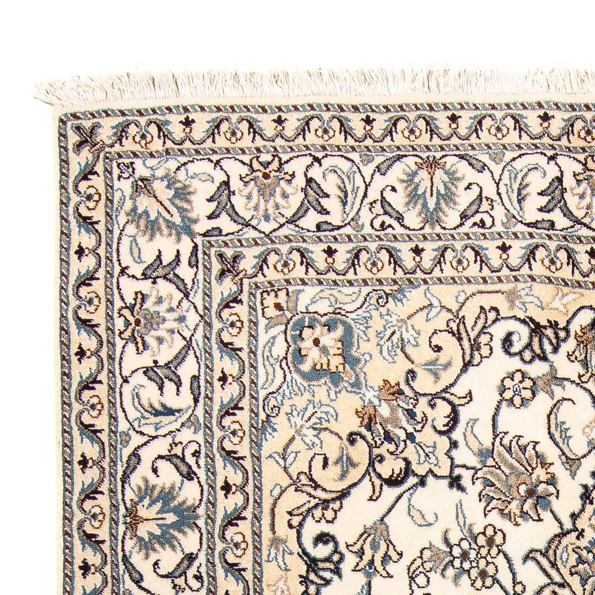 Persisk tæppe - Nain - 195 x 145 cm - beige