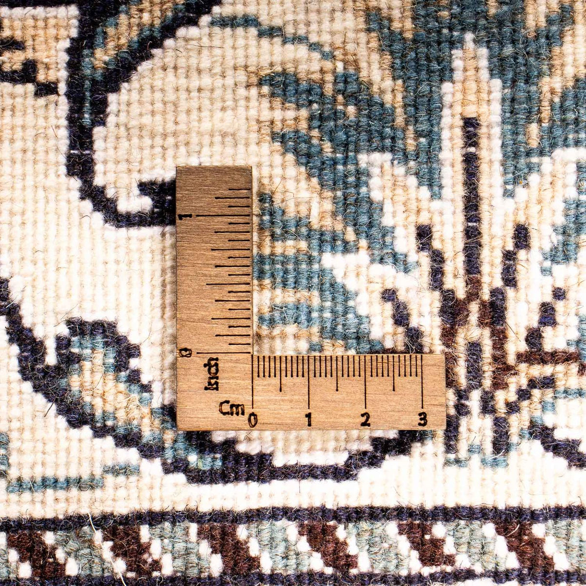 Persisk tæppe - Nain - 203 x 147 cm - beige
