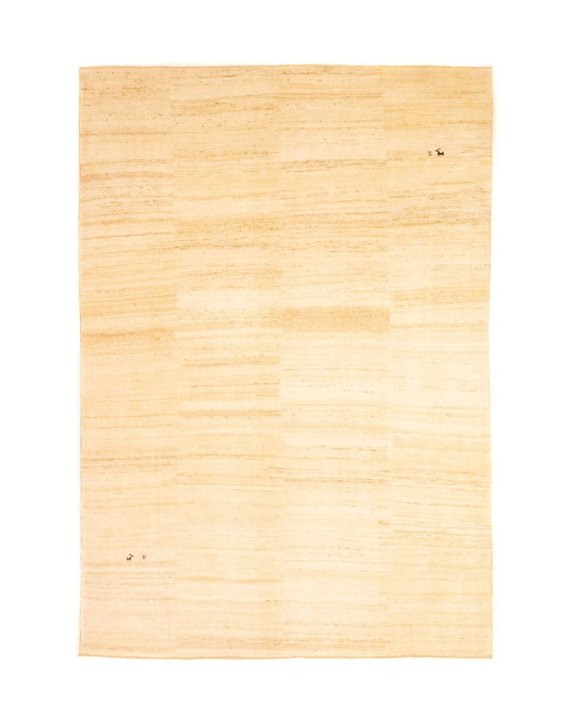 Gabbeh Tæppe - Loribaft Persisk - 350 x 234 cm - beige