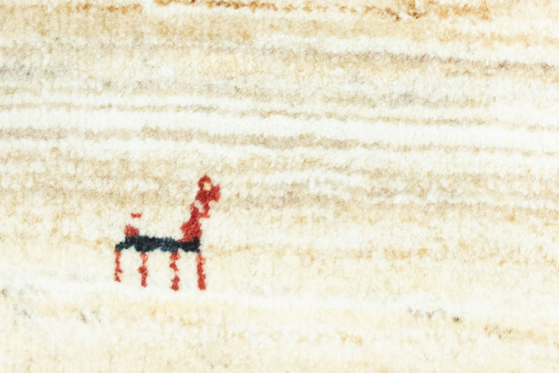 Gabbeh Tæppe - Loribaft Persisk - 350 x 234 cm - beige