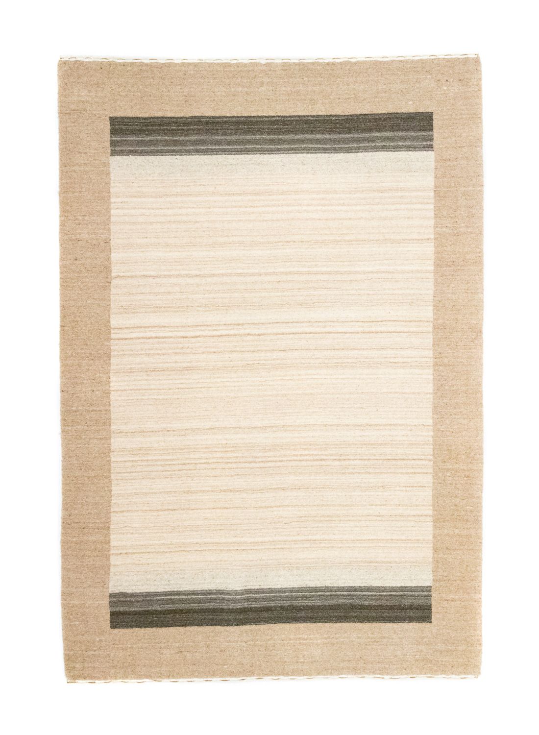 Gabbeh Tæppe - Loribaft Persisk - 182 x 125 cm - beige