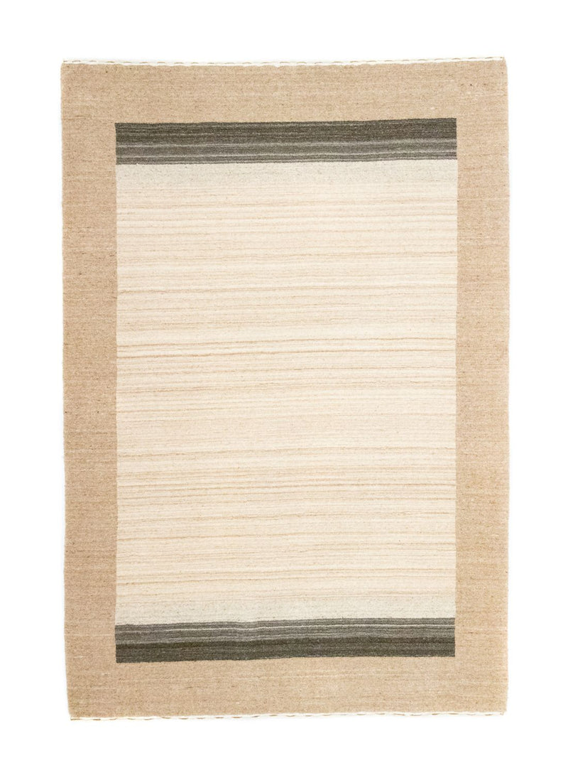 Gabbeh Tæppe - Loribaft Persisk - 182 x 125 cm - beige