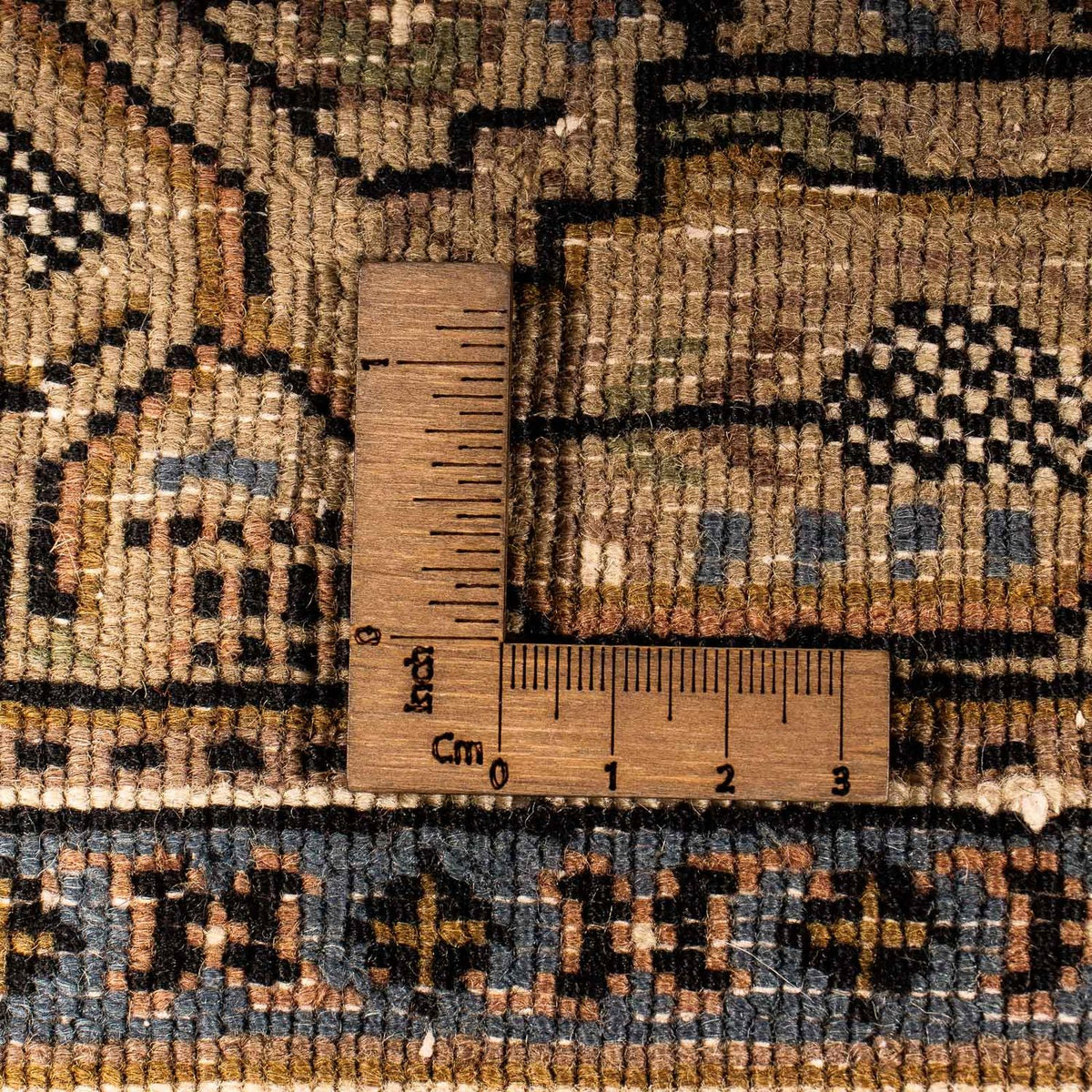 Orientalsk tæppe - Mir - Indus - 296 x 250 cm - mørkeblå