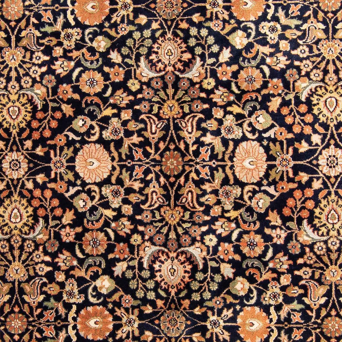 Orientalsk tæppe - Keshan - Indus - 230 x 168 cm - mørkeblå