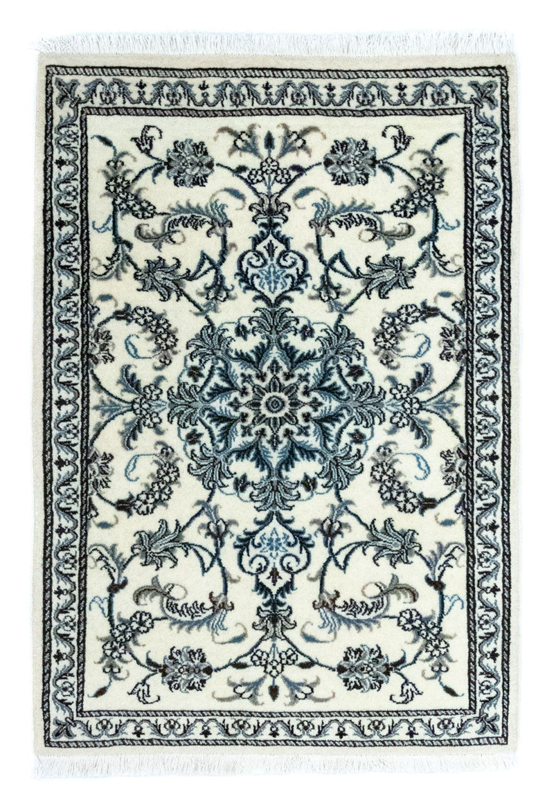 Persisk tæppe - Nain - 130 x 90 cm - naturlig hvid