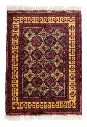 Afghansk tæppe - 143 x 105 cm - blå