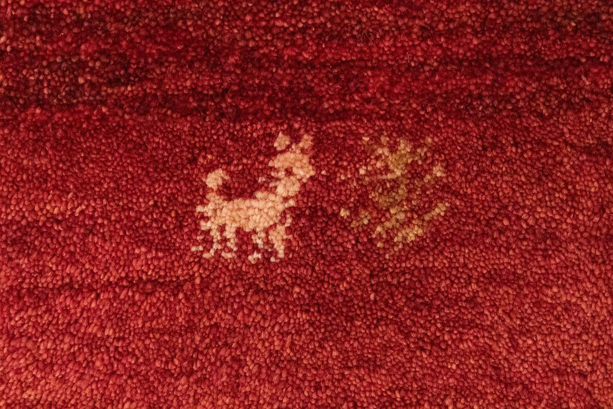Gabbeh-tæppe - Persisk - 145 x 100 cm - rød