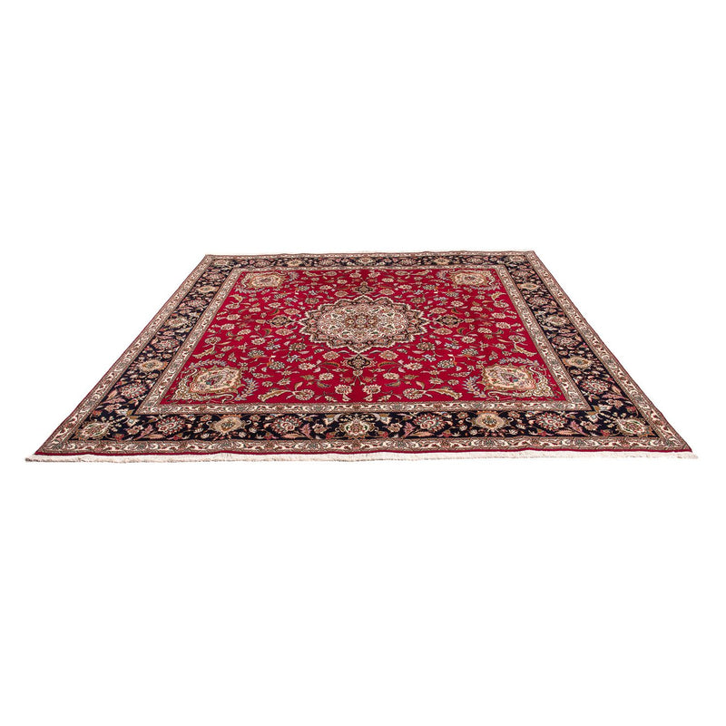 Persisk tæppe - Tabriz - Royal firkantet  - 246 x 245 cm - mørkerød