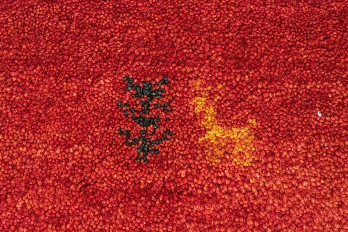 Gabbeh-tæppe - Persisk - 147 x 99 cm - rød