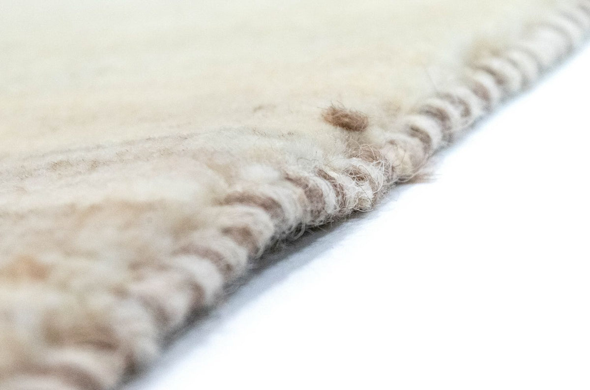 Gabbeh-tæppe - Persisk - 135 x 73 cm - naturlig hvid