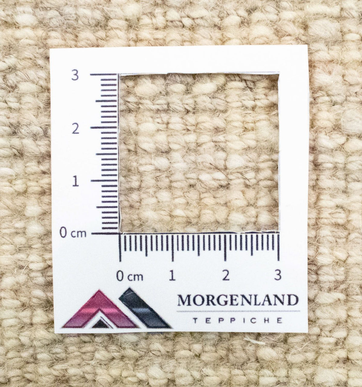 Gabbeh-tæppe - Persisk - 135 x 73 cm - naturlig hvid