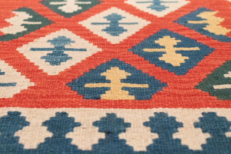 Løber Kelim-tæppe - orientalsk - 205 x 60 cm - orange