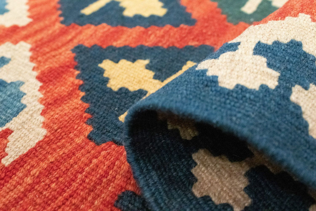 Løber Kelim-tæppe - orientalsk - 205 x 60 cm - orange