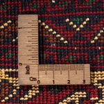 Afghansk tæppe - 145 x 93 cm - mørkerød