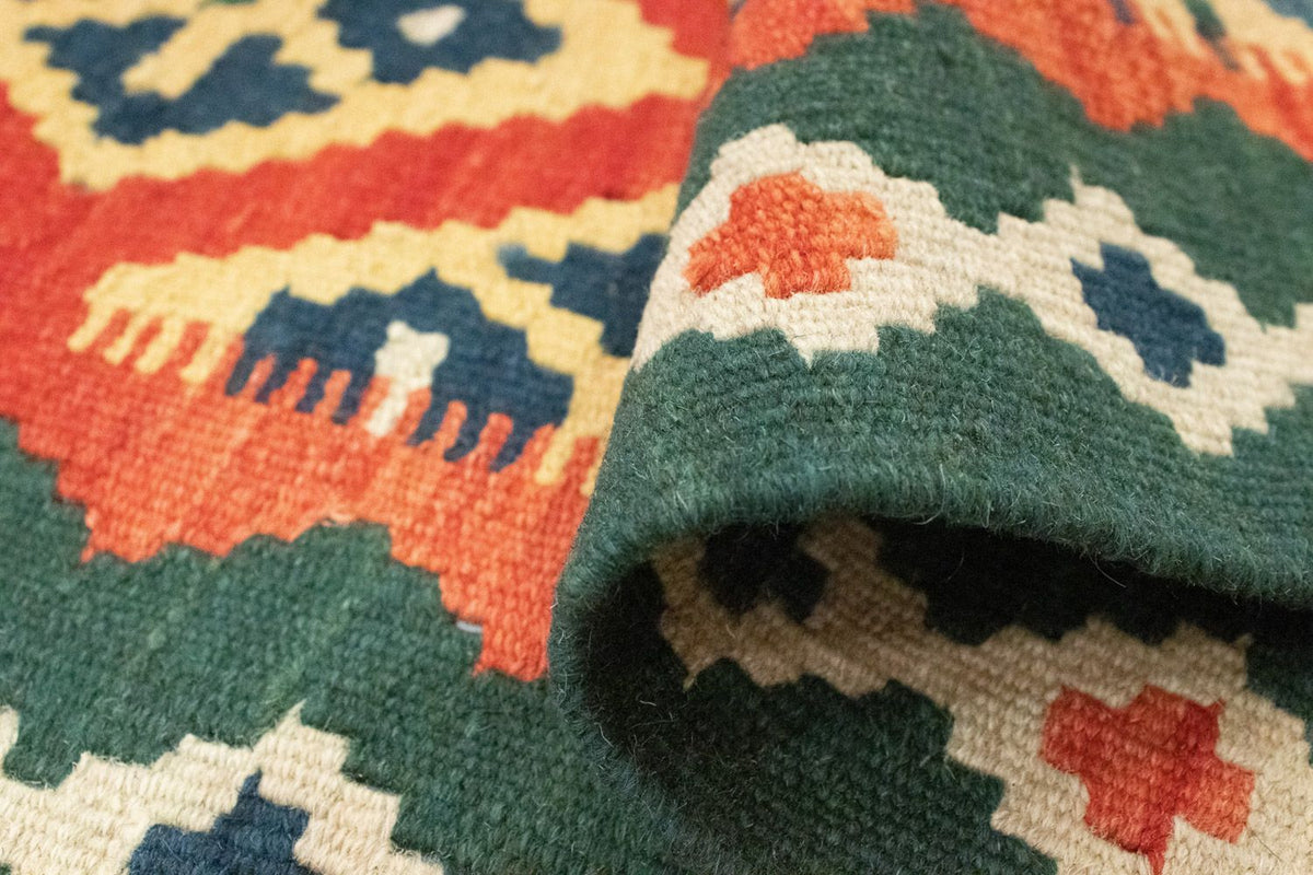 Løber Kelim-tæppe - orientalsk - 202 x 61 cm - orange