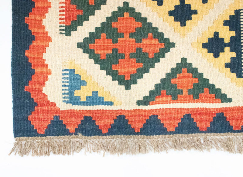 Løber Kelim-tæppe - orientalsk - 203 x 65 cm - beige