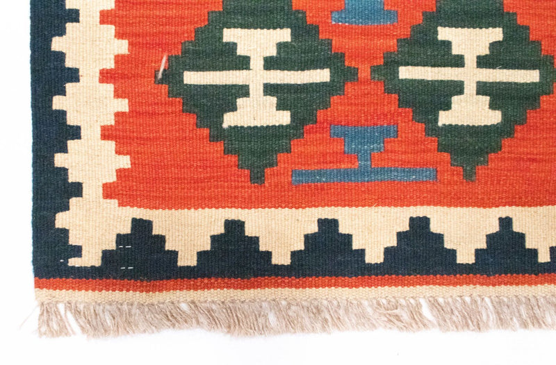 Løber Kelim-tæppe - orientalsk - 197 x 62 cm - orange