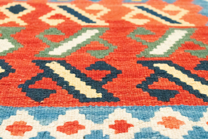 Løber Kelim-tæppe - orientalsk - 203 x 65 cm - orange