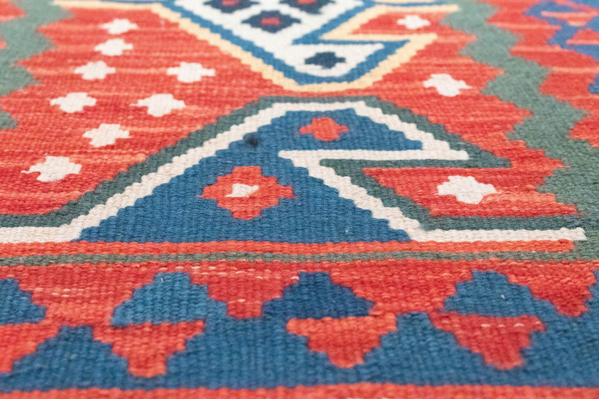 Løber Kelim-tæppe - orientalsk - 194 x 64 cm - orange