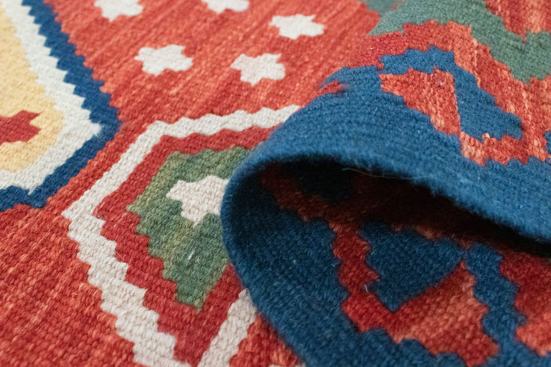 Løber Kelim-tæppe - orientalsk - 194 x 64 cm - orange