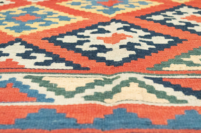 Kelim-tæppe - orientalsk - 212 x 148 cm - orange