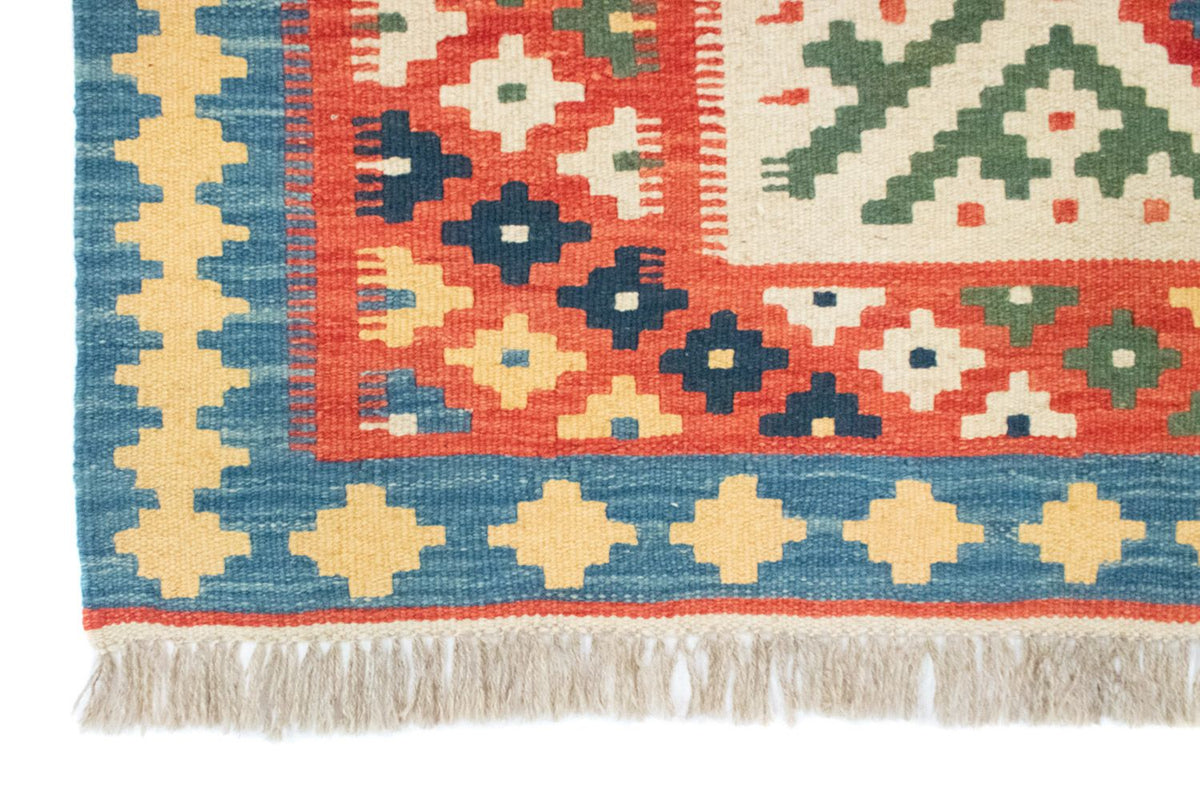 Kelim-tæppe - orientalsk - 202 x 153 cm - orange