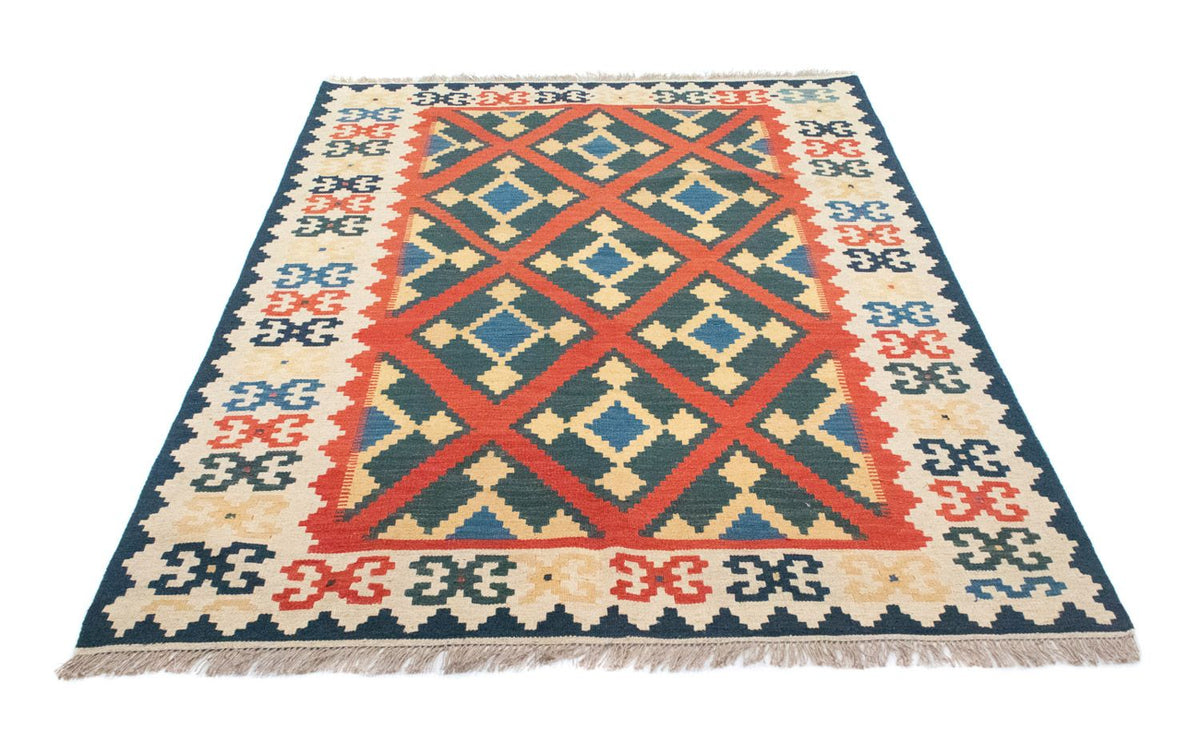 Kelim-tæppe - orientalsk - 210 x 155 cm - orange