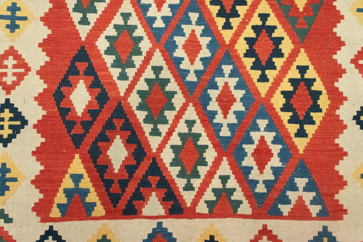 Kelim-tæppe - orientalsk - 205 x 153 cm - orange