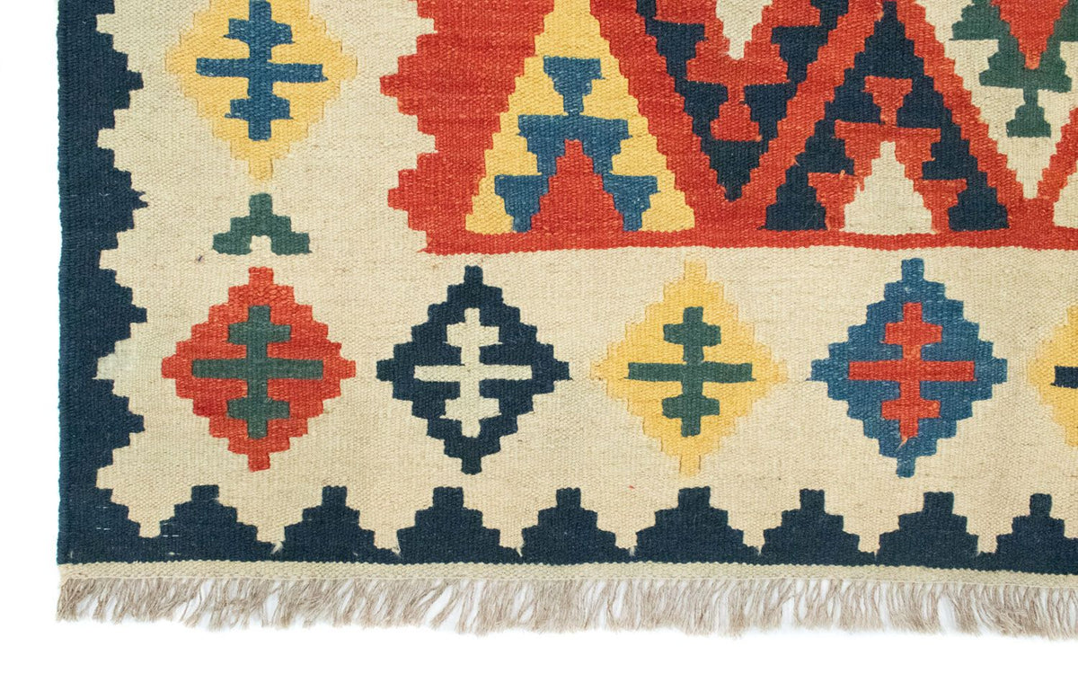 Kelim-tæppe - orientalsk - 205 x 153 cm - orange