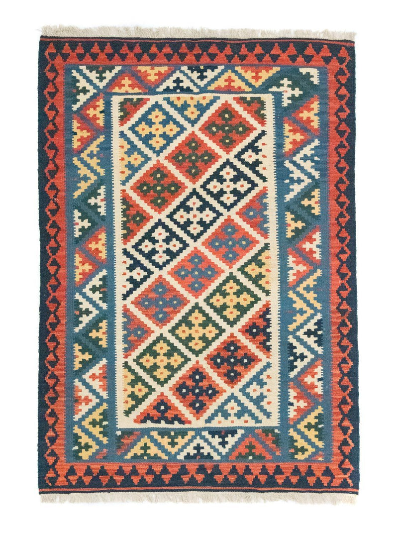 Kelim-tæppe - orientalsk - 187 x 127 cm - orange