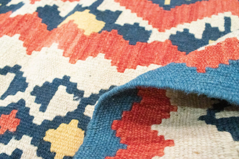 Kelim-tæppe - orientalsk - 174 x 128 cm - rød