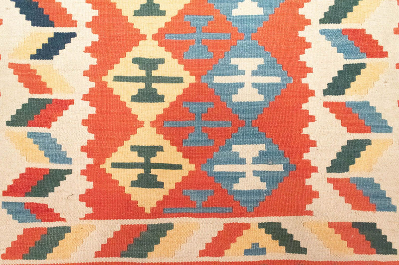 Kelim-tæppe - orientalsk - 184 x 120 cm - orange