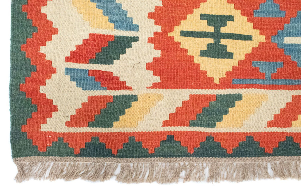 Kelim-tæppe - orientalsk - 184 x 120 cm - orange