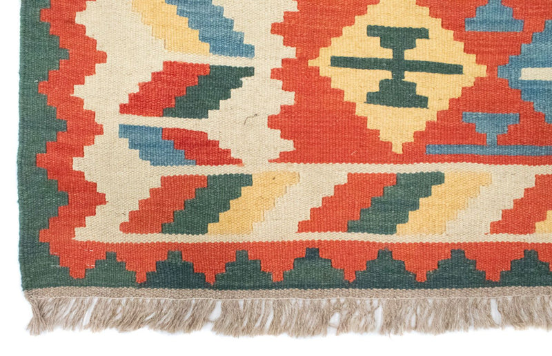 Kelim-tæppe - orientalsk - 184 x 120 cm - orange