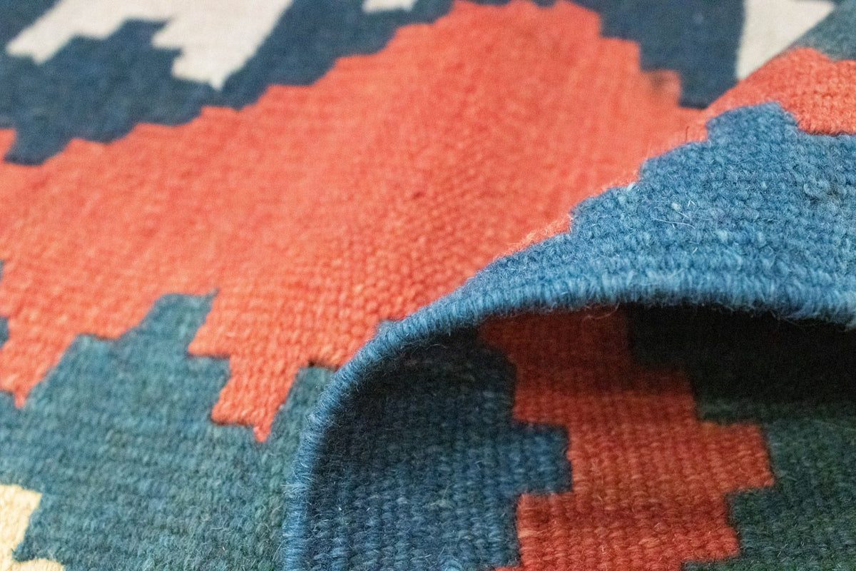 Kelim-tæppe - orientalsk - 184 x 120 cm - orange