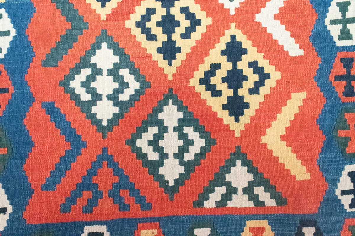 Kelim-tæppe - orientalsk - 181 x 126 cm - orange