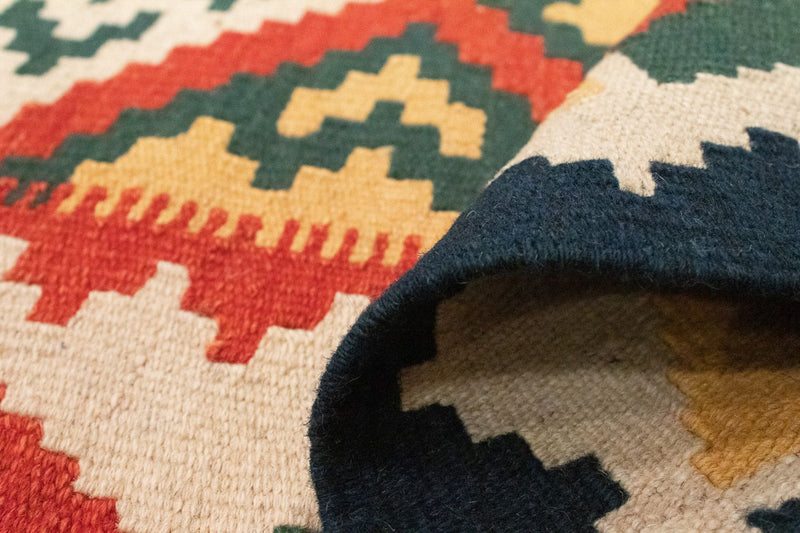 Kelim-tæppe - orientalsk - 185 x 125 cm - orange