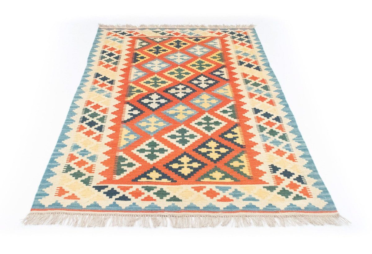Kelim-tæppe - orientalsk - 184 x 118 cm - orange