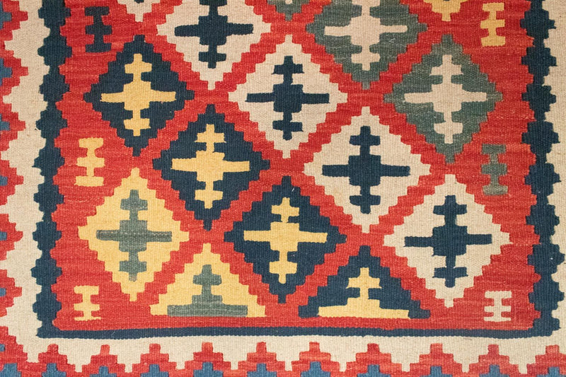 Kelim-tæppe - orientalsk - 150 x 102 cm - rød