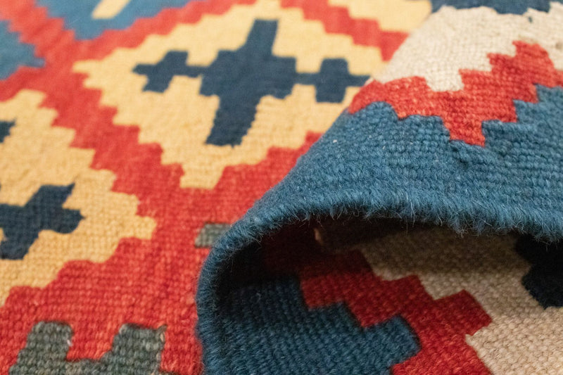 Kelim-tæppe - orientalsk - 150 x 102 cm - rød