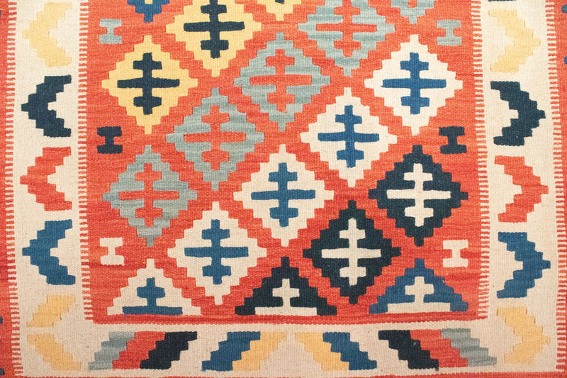 Kelim-tæppe - orientalsk - 152 x 99 cm - orange