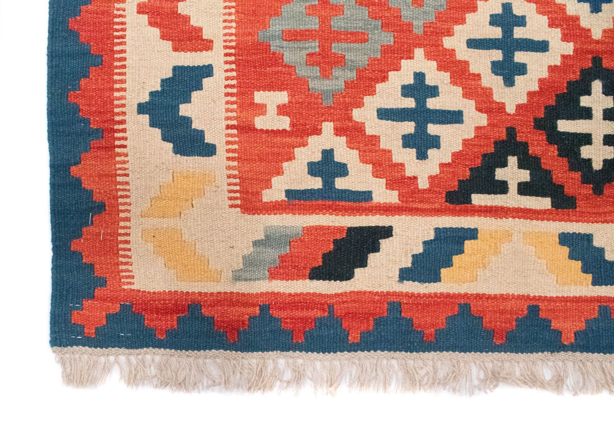 Kelim-tæppe - orientalsk - 152 x 99 cm - orange