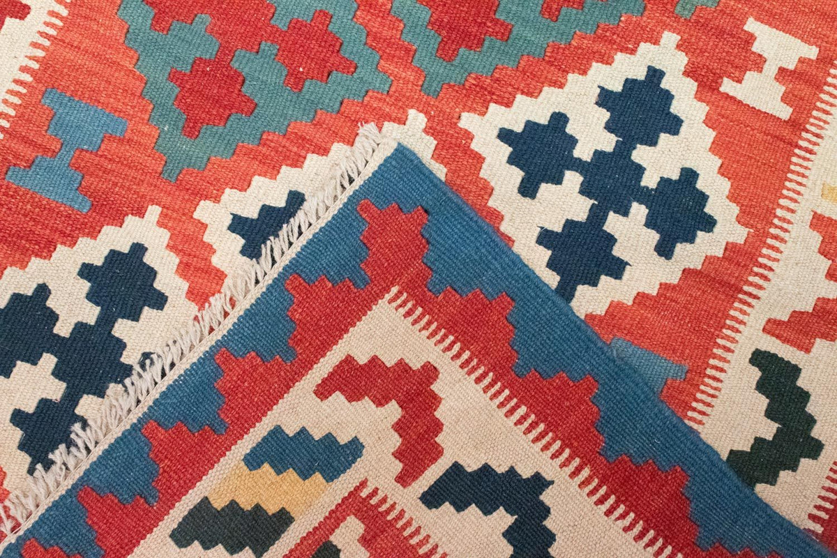 Kelim-tæppe - orientalsk - 147 x 101 cm - orange