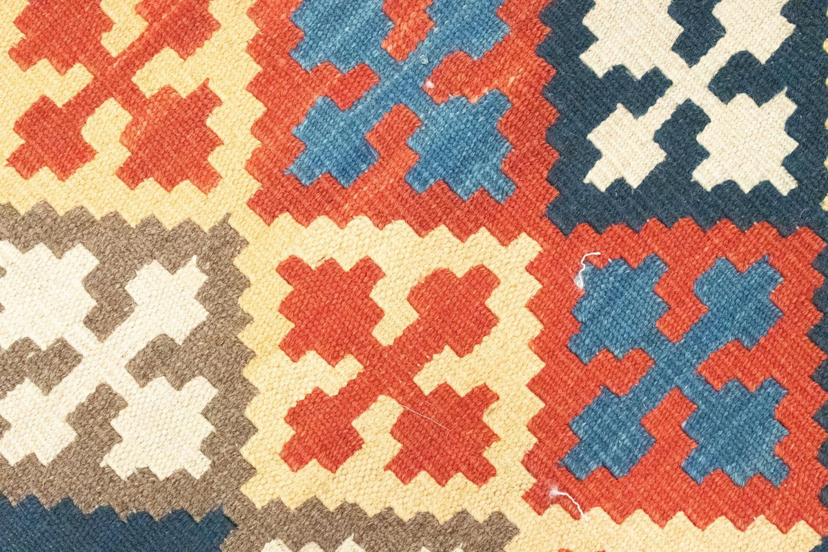 Kelim-tæppe - orientalsk - 144 x 110 cm - blå