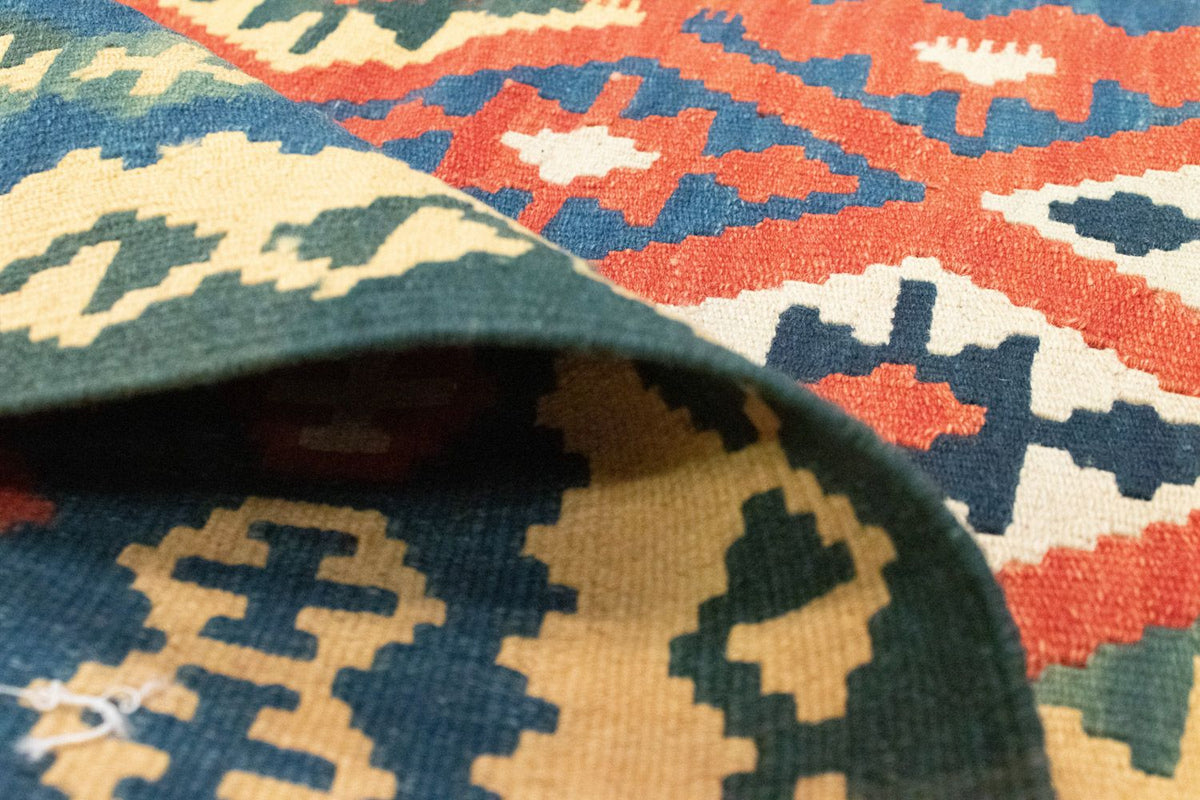 Kelim-tæppe - orientalsk - 158 x 105 cm - orange