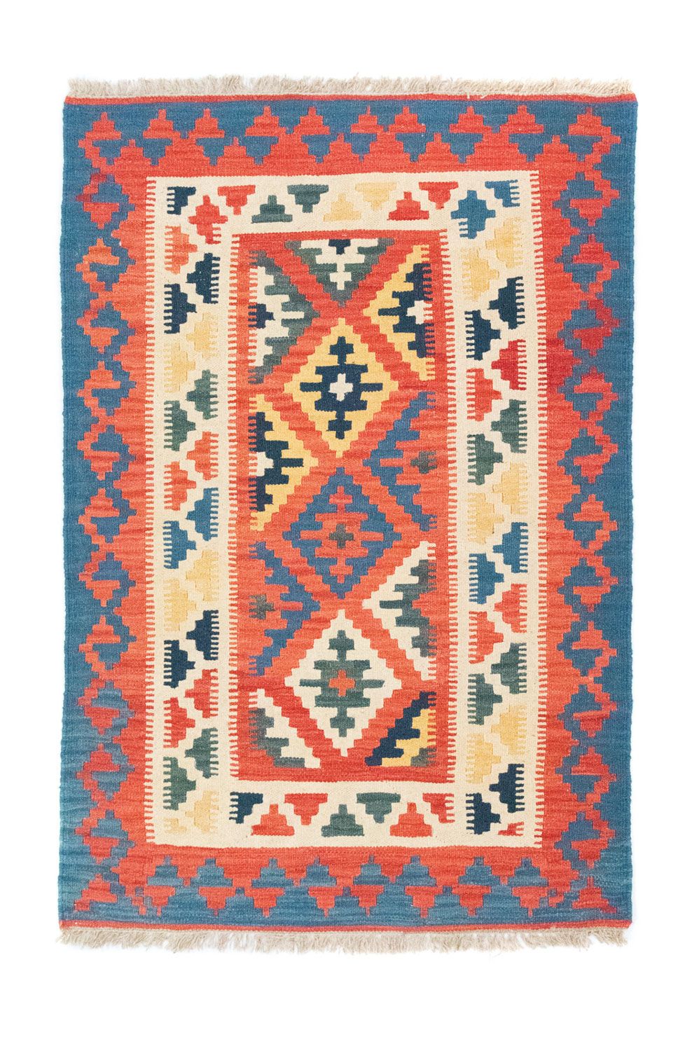 Kelim-tæppe - orientalsk - 152 x 103 cm - orange