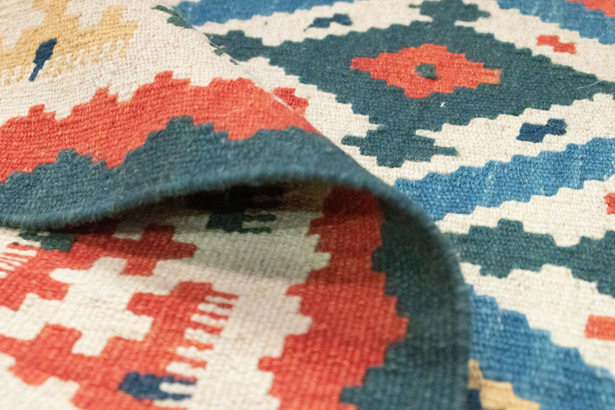 Kelim-tæppe - orientalsk - 154 x 103 cm - blå